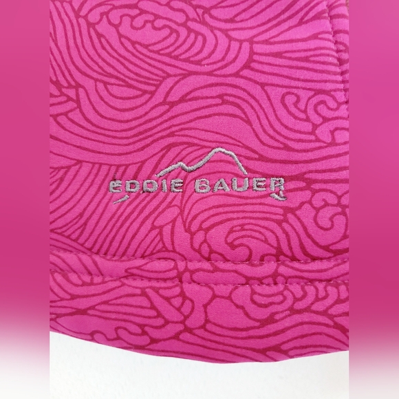 Eddie Bauer Rugged RipStop Textured Microfleece Berry Jacket Trail/Ski Large - Picture 4 of 16